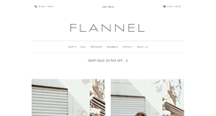 Desktop Screenshot of flannel.com.au
